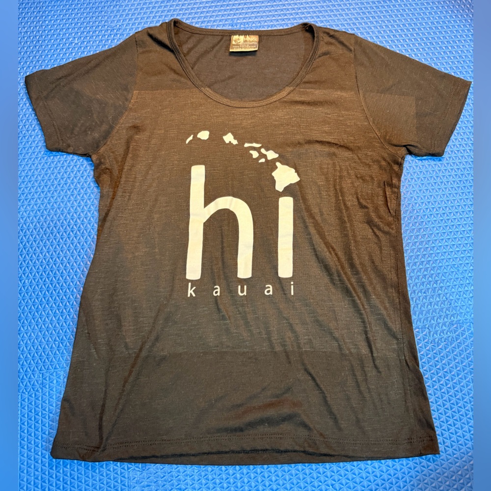 Black 'hi kauai' Hawaiian Women’s Tee